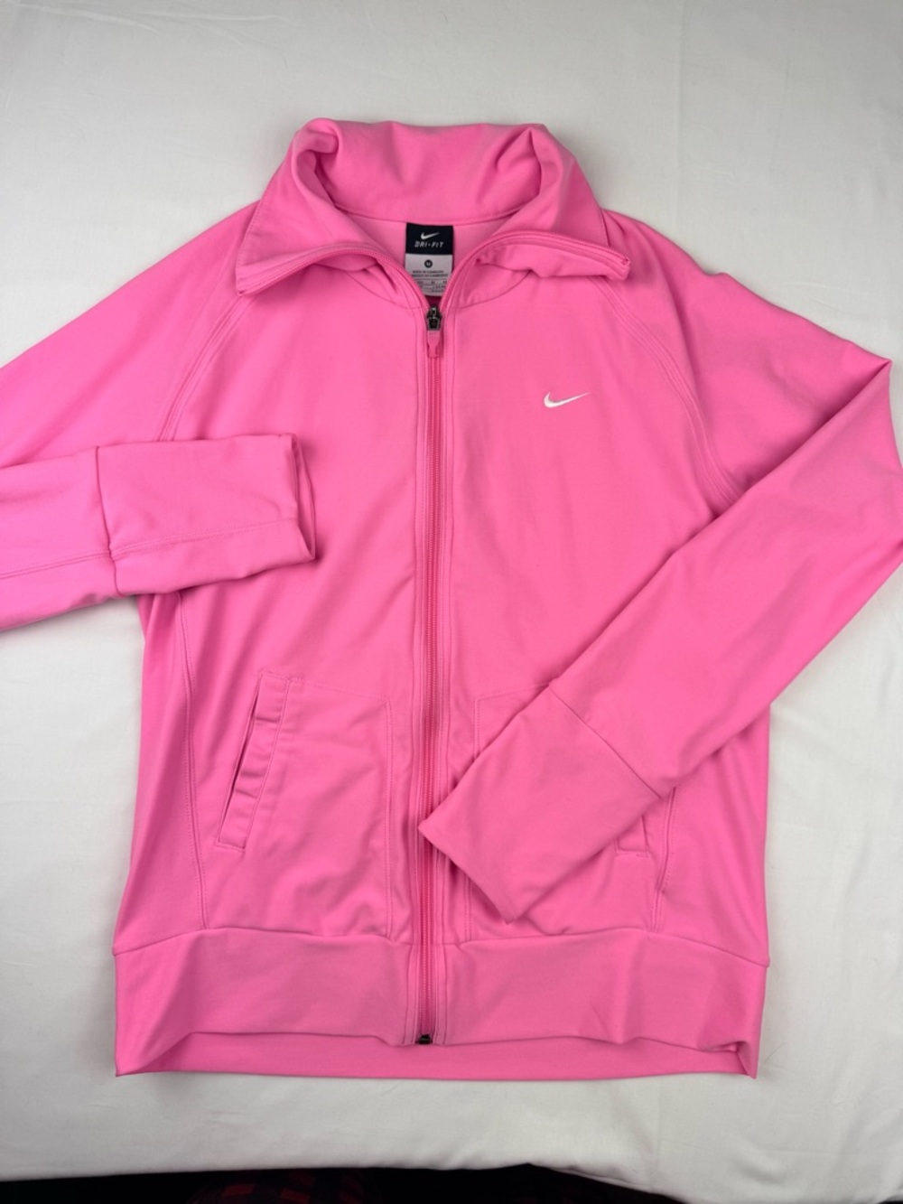 Nike Women's Pink Full-Zip athletic Jacket